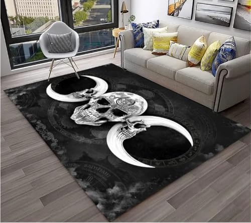 SHAOPENGA Horror Hexerei Ouija Tarot Gothic Teppich Für Zuhause Wohnzimmer Schlafzimmer Sofa Fußmatte Dekor rutschfeste Bodenmatte 50X80Cm von SHAOPENGA
