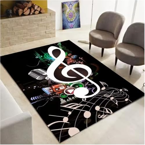 SHAOPENGA Klavier Note Musik Thema Serie Teppich Wohndekoration Schlafzimmer Wohnbereich Teppich Zimmer Nachttisch rutschfeste Bodenmatte 80X120Cm SHAOPENGA Klavier Note Musik Thema Serie Teppich Wohndekoration Schlafzimmer Wohnbereich Teppich Zimmer Nachttisch rutschfeste Bodenmatte 80X120Cm von SHAOPENGA
