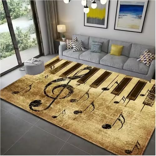 SHAOPENGA Klavier Note Musik Themenserie Teppich Wohndekoration Schlafzimmer Wohnbereich Teppich Zimmer Nachttisch rutschfeste Bodenmatte 200X300Cm SHAOPENGA Klavier Note Musik Themenserie Teppich Wohndekoration Schlafzimmer Wohnbereich Teppich Zimmer Nachttisch rutschfeste Bodenmatte 200X300Cm von SHAOPENGA