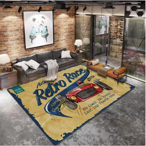 SHAOPENGA Kunstdruck Rennteppich Familie Wohnzimmer Küche Esstisch Bereich Fußmatte Balkon Korridor Anti Rutsch Teppich 140X200Cm von SHAOPENGA