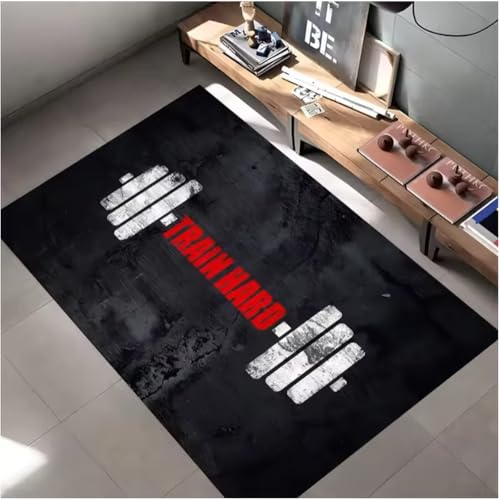 SHAOPENGA Musik Note Muster Boden Teppich Musical Teppich Rock Stil Teenager Schlafzimmer Dekor Matte Wohnzimmer Home Decor Fußmatte 80X150Cm von SHAOPENGA