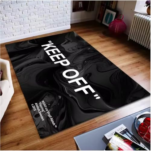 SHAOPENGA Musik Note Muster Boden Teppich Musikalisches Thema Teppich Rock Stilschlafzimmer Dekor Matte Wohnzimmer Wohnkultur Fußmatte 120X180Cm von SHAOPENGA