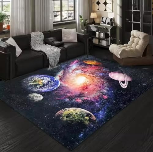 SHAOPENGA Planet Universe Kristallteppich Zimmer Spielmatte Zuhause Wohnzimmer Schlafzimmer Balkon rutschfest Waschbar Dekor Bodenmatte 160X230Cm SHAOPENGA Planet Universe Kristallteppich Zimmer Spielmatte Zuhause Wohnzimmer Schlafzimmer Balkon rutschfest Waschbar Dekor Bodenmatte 160X230Cm von SHAOPENGA