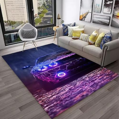 SHAOPENGA Rennwagen Sportwagen Teppich Für Zuhause Wohnzimmer Schlafzimmer Spielzimmer Sofa Fußmatte Dekor Bereich Teppich rutschfeste Bodenmatte 80X150Cm SHAOPENGA Rennwagen Sportwagen Teppich Für Zuhause Wohnzimmer Schlafzimmer Spielzimmer Sofa Fußmatte Dekor Bereich Teppich rutschfeste Bodenmatte 80X150Cm von SHAOPENGA