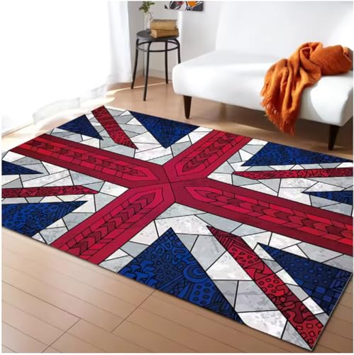 SHAOPENGA Retro Britische Flagge Muster Teppich Für Wohnzimmerteppiche Schlafzimmer Teppiche Modernes Zuhause Wohnzimmer Dekor Bodenmatte Teppich 160X230Cm SHAOPENGA Retro Britische Flagge Muster Teppich Für Wohnzimmerteppiche Schlafzimmer Teppiche Modernes Zuhause Wohnzimmer Dekor Bodenmatte Teppich 160X230Cm von SHAOPENGA