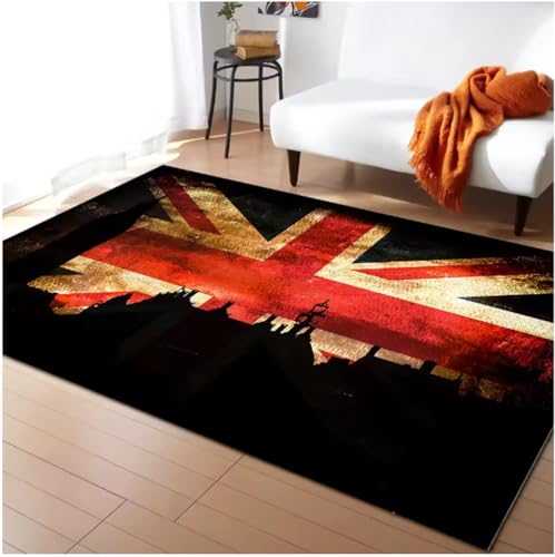 SHAOPENGA Retro Britische Flagge Muster Teppich Für Wohnzimmerteppiche Schlafzimmer Teppiche Modernes Zuhause Wohnzimmer Dekor Bodenmatte Teppich 160X230Cm SHAOPENGA Retro Britische Flagge Muster Teppich Für Wohnzimmerteppiche Schlafzimmer Teppiche Modernes Zuhause Wohnzimmer Dekor Bodenmatte Teppich 160X230Cm von SHAOPENGA