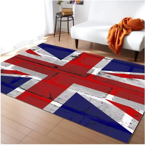 SHAOPENGA Retro Britische Flagge Muster Teppich Für Wohnzimmerteppiche Schlafzimmer Teppiche Modernes Zuhause Wohnzimmer Dekor Bodenmatte Teppich 80X150Cm SHAOPENGA Retro Britische Flagge Muster Teppich Für Wohnzimmerteppiche Schlafzimmer Teppiche Modernes Zuhause Wohnzimmer Dekor Bodenmatte Teppich 80X150Cm von SHAOPENGA