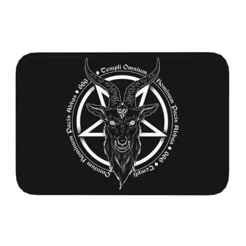 SHAOPENGA Satanic Mystery Pentagramm Ziege Haustür Matte Eingang Teppich rutschfest Badezimmer Wc Küche Balkon Wohnkultur Boden 140X200Cm SHAOPENGA Satanic Mystery Pentagramm Ziege Haustür Matte Eingang Teppich rutschfest Badezimmer Wc Küche Balkon Wohnkultur Boden 140X200Cm von SHAOPENGA