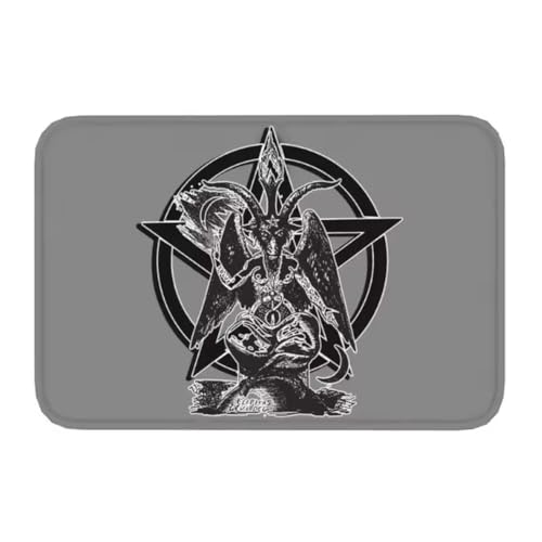 SHAOPENGA Satanic Mystery Pentagramm Ziege Haustür Matte Eingang Teppich rutschfest Badezimmer Wc Küche Balkon Wohnkultur Boden 80X150Cm SHAOPENGA Satanic Mystery Pentagramm Ziege Haustür Matte Eingang Teppich rutschfest Badezimmer Wc Küche Balkon Wohnkultur Boden 80X150Cm von SHAOPENGA