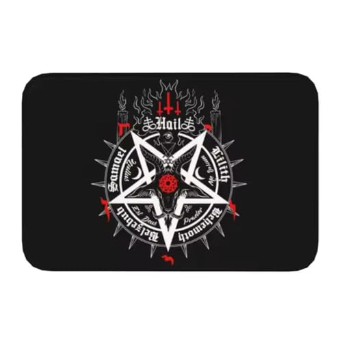 SHAOPENGA Satanic Mystery Pentagramm Ziege Haustür Matte Eingangsteppich rutschfest Badezimmer Wc Küche Balkon Wohnkultur Boden 160X230Cm SHAOPENGA Satanic Mystery Pentagramm Ziege Haustür Matte Eingangsteppich rutschfest Badezimmer Wc Küche Balkon Wohnkultur Boden 160X230Cm von SHAOPENGA