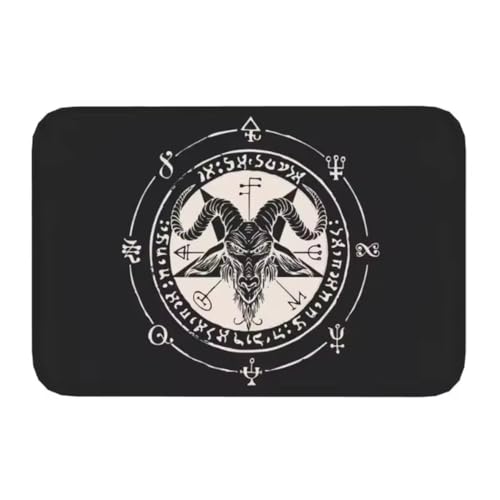 SHAOPENGA Satanic Mystery Pentagramm Ziege Haustür Matte Eingangsteppich rutschfest Badezimmer Wc Küche Balkon Wohnkultur Boden 160X230Cm SHAOPENGA Satanic Mystery Pentagramm Ziege Haustür Matte Eingangsteppich rutschfest Badezimmer Wc Küche Balkon Wohnkultur Boden 160X230Cm von SHAOPENGA