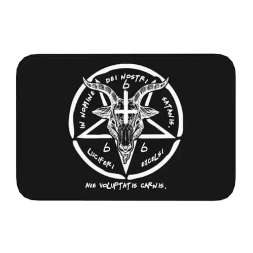 SHAOPENGA Satanic Mystery Pentagramm Ziege Haustür Matte Eingangsteppich rutschfest Badezimmer Wc Küche Balkon Wohnkultur Boden 60X90Cm SHAOPENGA Satanic Mystery Pentagramm Ziege Haustür Matte Eingangsteppich rutschfest Badezimmer Wc Küche Balkon Wohnkultur Boden 60X90Cm von SHAOPENGA