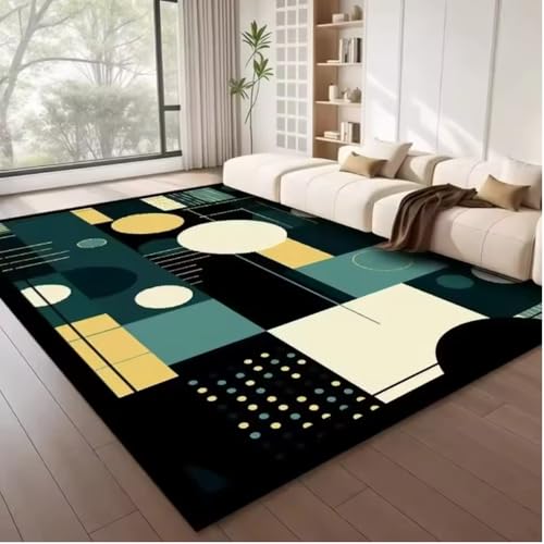 SHAOPENGA Sonne Wechselt Mond Sternenhimmel Himmlischer Teppich Für Wohnzimmer Schlafzimmer Rutschfester Weicher Teppich Küchentisch Bodenmatte 120X180Cm von SHAOPENGA