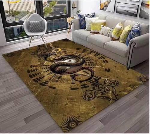 SHAOPENGA Spielkonsole Teppich Wohnzimmer Dekor Zuhause Stereoskopischer Effekt Retro Schlafzimmer Zimmer Matte Dekorieren 80X120Cm von SHAOPENGA
