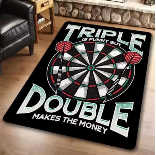 SHAOPENGA Spielzimmer Dart Teppich Für Wohnzimmer Schlafzimmer Dekorationen Sofa Tisch Großflächige Teppiche Spielzimmer Bodenmatte Ziel 60X90Cm von SHAOPENGA