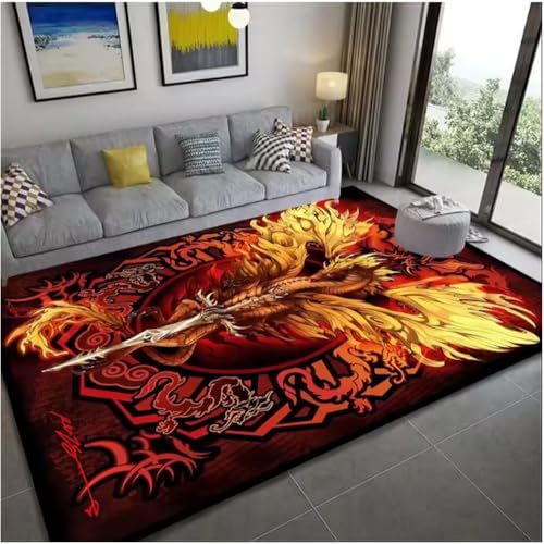 SHAOPENGA Sportwagen Rennwagen Teppich Teppich Für Wohnzimmer Schlafzimmer Spielzimmer Sofa Fußmatten Dekor Couchtisch Fußmatten 160X230Cm von SHAOPENGA