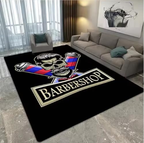 SHAOPENGA Teppich Für Barbershop Zuhause Eingangsbereich Fußmatte Rutschfestes Badezimmer Fußpolster Schönheit Friseursalons Bodendekoration Matte 50X80Cm von SHAOPENGA