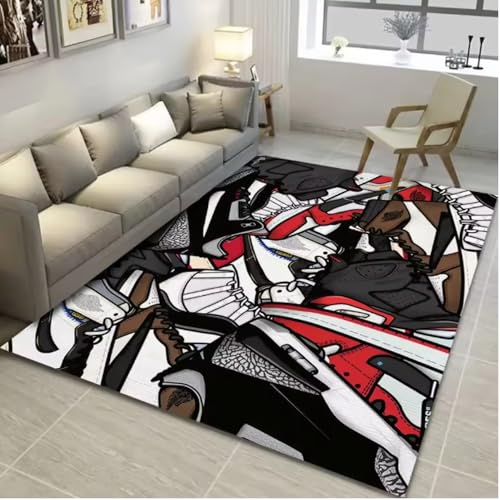 SHAOPENGA Wüste Crack Wasser Teppich Schlafzimmer Wohnzimmer Strand Stil Teppich Anti Rutsch Türmatte Fußpolster Wohnzimmer Dekoration 200X300Cm von SHAOPENGA