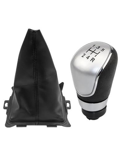 Auto Schaltknauf Für Ford Für Fiesta 2008 2009 2010 2011 2012 Auto-Styling Schaltknauf Gamasche Boot Staubdichte Abdeckung Fall Kragen 5/6 Geschwindigkeit(5-Speed Silver) von SHAOXING