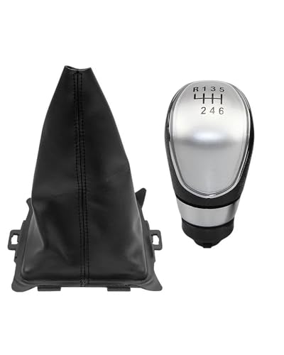 Auto Schaltknauf Für Ford Für Fiesta 2008 2009 2010 2011 2012 Auto-Styling Schaltknauf Gamasche Boot Staubdichte Abdeckung Fall Kragen 5/6 Geschwindigkeit(6-Speed Silver) von SHAOXING