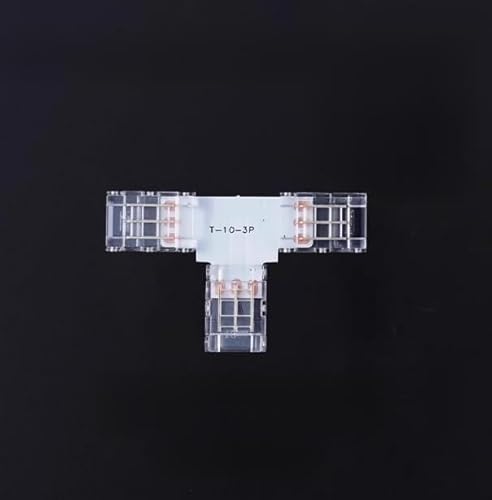 10 x LED-Lichtleistenverbinder, 3-poliger Schnelltrenner, T-förmiger Schnelltrenner, 8 mm, lötfreie Adapterklemme für zweifarbige SMD-Temperaturbalken 10 x LED-Lichtleistenverbinder, 3-poliger Schnelltrenner, T-förmiger Schnelltrenner, 8 mm, lötfreie Adapterklemme für zweifarbige SMD-Temperaturbalken von SHAOYAYAZHANG