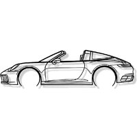 Shape Paris - Wanddekoration aus Metall – 911 Targa Mod 991 detailliert – Wanddekoration aus Metall – Auto-Silhouette – 100 cm Shape Paris - Wanddekoration aus Metall – 911 Targa Mod 991 detailliert – Wanddekoration aus Metall – Auto-Silhouette – 100 cm von SHAPE PARIS