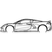 Shape Paris - Wanddekoration aus Metall – detaillierte C8-Korvette – Wanddekoration aus Metall – 120 cm Shape Paris - Wanddekoration aus Metall – detaillierte C8-Korvette – Wanddekoration aus Metall – 120 cm von SHAPE PARIS