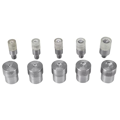 SHAPOKY 5 Sets Doppelkappen-Nieten (5 mm/6 mm/8 mm/10 mm/12 mm) von SHAPOKY