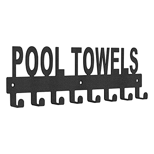 SHAPOKY Pool Handtuchhalter Outdoor Wandhalterung Handtuchhalter Handtuchhaken für Badezimmer Handtuchaufhänger für Pool Bereich, Bademantel Handtuch von SHAPOKY