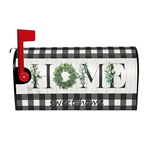 Spring Welcome Mailbox Covers Magnetic Standard Größe 53,3 x 45,7 cm Farmhouse Home Sweet Home Wreath Mailbox Cover Sommer Mail Wraps Postkasten Cover for Garden Home Decor von SHAPTOY