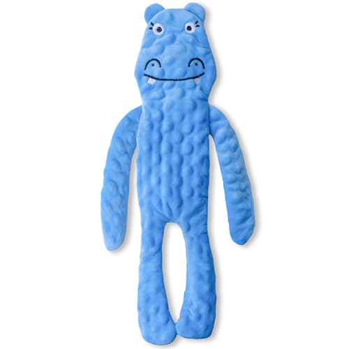 SHARLOVY Hundespielzeug ohne Füllung, quietschend für große Hunde, Nilpferd-Hundespielzeug für Langeweile, knisterndes Welpen-Beißspielzeug, um sie beschäftigt zu halten, interaktives SHARLOVY Hundespielzeug ohne Füllung, quietschend für große Hunde, Nilpferd-Hundespielzeug für Langeweile, knisterndes Welpen-Beißspielzeug, um sie beschäftigt zu halten, interaktives von SHARLOVY