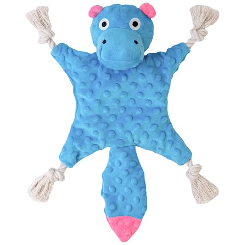 SHARLOVY Hippo Hundespielzeug ohne Füllung, für aggressive Kauer, quietschendes Hundespielzeug mit Seilknoten, Beinen, Plüschspielzeug für Hunde, Welpen, Kauspielzeug zum Zahnen, langlebiges SHARLOVY Hippo Hundespielzeug ohne Füllung, für aggressive Kauer, quietschendes Hundespielzeug mit Seilknoten, Beinen, Plüschspielzeug für Hunde, Welpen, Kauspielzeug zum Zahnen, langlebiges von SHARLOVY