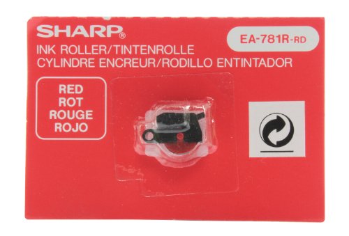 Sharp EA781R-RD Farbrolle für druckende Rechner, rot von SHARP