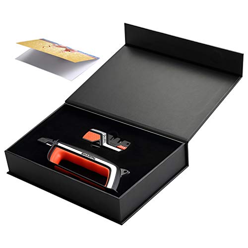 SHARPAL L1113H Messerschärfer & Gartenwerkzeug Schärfer, gerades und gezacktes Messer, Rasenmähermesser, Axt, Gartenschere, Schere, Kombi-Set mit Grußkarte (Keine Nachlieferung) von SHARPAL