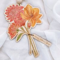 Blumenstrauß Ll Geschenk Für Mama Muttertag Love You Mum Muttertagsschild Mutterschaft Accessoires von SHARTRUESE