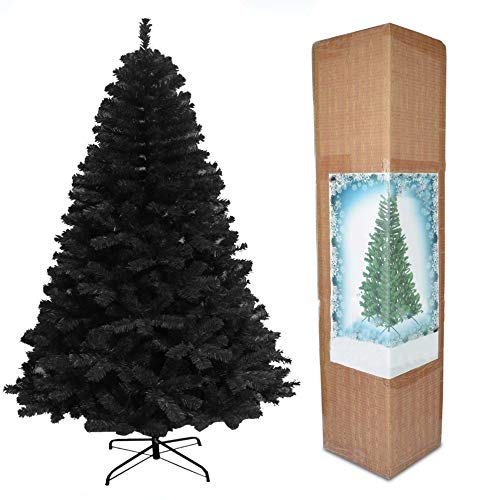 10ft/300cm Künstlichen Weihnachtsbaum Alaskan Pine Schwarz 1800 Spitzen Xmas Home Dekorationen 3m, Metallständer von SHATCHI