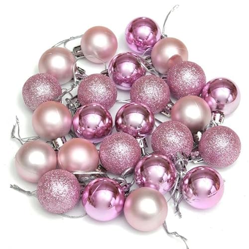 30 mm/24 Stück Weihnachtskugeln, bruchsicher, Hellrosa, Weihnachtsbaumschmuck, Kugel, Ornamente, Kugeln, Weihnachtsdekoration, Urlaubsdekoration, glänzend, matt, glitzernd 30 mm/24 Stück Weihnachtskugeln, bruchsicher, Hellrosa, Weihnachtsbaumschmuck, Kugel, Ornamente, Kugeln, Weihnachtsdekoration, Urlaubsdekoration, glänzend, matt, glitzernd von SHATCHI