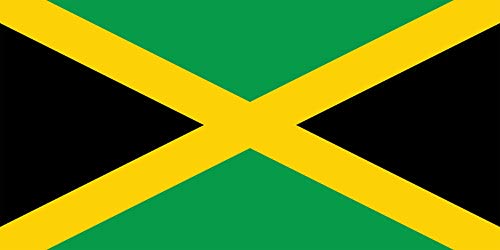 Nationalflagge Jamaika, Jamaika, Karibik, für Sportveranstaltungen, Kneipen, Grillen, als Dekoration für Rugby, Fußball, Cricket, Sport, Banner, Fan-Unterstützung, Tischabdeckung, 152 x 91 cm von SHATCHI
