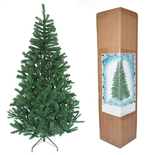 5ft/150cm Künstlichen Weihnachtsbaum Alaskan Pine Grün 350 Spitzen Xmas Home Dekorationen 1,5m, Metallständer von SHATCHI