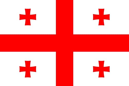 152 x 91 cm Georgien-Flagge für Sportveranstaltungen, Kneipen, Grill-Dekorationen für Rugby-Sport-WM 2023, Fan-Unterstützung, Tischabdeckung von SHATCHI