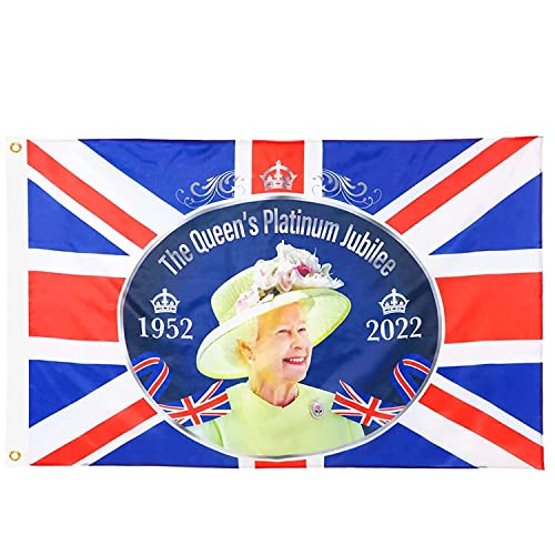 SHATCHI PJ1020 Poster, 150 cm x 91 cm, Queens Platinum Jubiläum Banner mit Union Jack-Flagge SHATCHI PJ1020 Poster, 150 cm x 91 cm, Queens Platinum Jubiläum Banner mit Union Jack-Flagge von SHATCHI