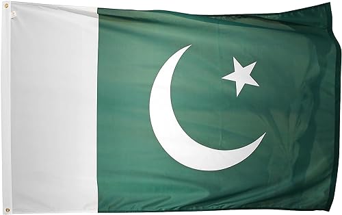 Shatchi Pakistanische Nationalflagge 150 x 90 cm Fans Cricket Unterstützung 14. August Unabhängigkeit Tag Feier Dekoration, Grün von SHATCHI