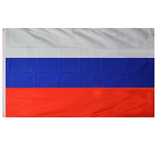 SHATCHI Russische Nationalflaggen Russland, Rugby, Fußball, Sport, Olympische Spiele aus Polyester, mit Ösen, 152 x 91 cm von SHATCHI