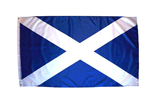 SHATCHI Schottland-Flagge, groß, 152 x 91 cm, St. Andrew's Saltire Schottische Nationalflagge, Dekoration für Rugby-Sport, Polyester von SHATCHI