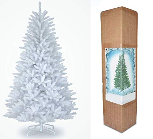 SHATCHI Weiß 12ft/360cm Künstlichen Weihnachtsbaum Alaskan Pine 2800 Spitzen Xmas Home Dekorationen 3.6m, Metallständer, Plastic von SHATCHI