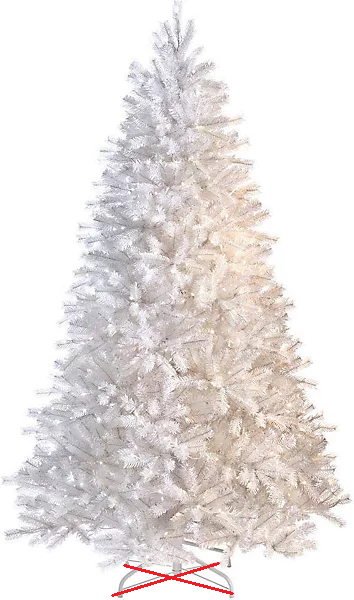 Shatchi Weihnachtsbaum Baum Tanne 120cm Mit Led Beleuchtung Siehe Text/Foto B-Ware von SHATCHI