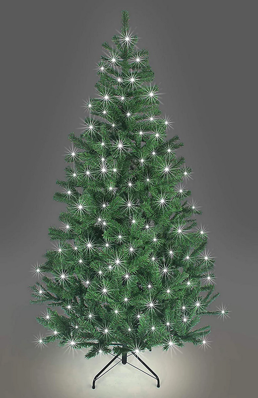 Shatchi Weihnachtsbaum Baum Tanne Weihnachtsdeko Kunstbaum Christbaum 180 Cm Led B-Ware von SHATCHI