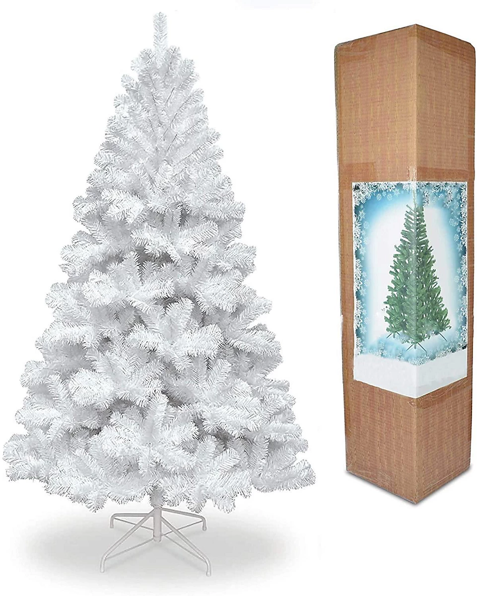 Shatchi Weihnachtsbaum Tannenbaum 240 Cm Weiß Künstlicher Baum  B-Ware von SHATCHI