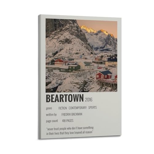 SHAUREWNYY Beartown Poster, ästhetische Wandkunst, Dekor, Vintage-Leinwand-Poster, dekoratives Gemälde für Wohnzimmer, Schlafzimmer, 20 x 30 cm, Rahmenstil SHAUREWNYY Beartown Poster, ästhetische Wandkunst, Dekor, Vintage-Leinwand-Poster, dekoratives Gemälde für Wohnzimmer, Schlafzimmer, 20 x 30 cm, Rahmenstil von SHAUREWNYY