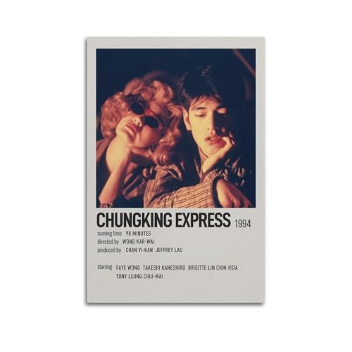 SHAUREWNYY Chungking Express-Poster, ästhetische Wandkunst, Dekor, Vintage-Leinwand-Poster, dekoratives Gemälde für Wohnzimmer, Schlafzimmer, 20 x 30 cm, ungerahmter Stil SHAUREWNYY Chungking Express-Poster, ästhetische Wandkunst, Dekor, Vintage-Leinwand-Poster, dekoratives Gemälde für Wohnzimmer, Schlafzimmer, 20 x 30 cm, ungerahmter Stil von SHAUREWNYY